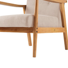Load image into Gallery viewer, Wooden Armchair Upholstered Occasional Chair