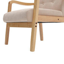 Load image into Gallery viewer, Modern Wood Frame Upholstered Armchair