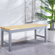 Load image into Gallery viewer, Natural Solid Pine Wood Bench Living and Home