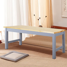Load image into Gallery viewer, Natural Solid Pine Wood Bench Living and Home