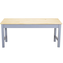 Load image into Gallery viewer, Natural Solid Pine Wood Bench Living and Home