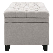 Load image into Gallery viewer, Linen Padded Cushion Bed End Bench Storage Seat Living and Home
