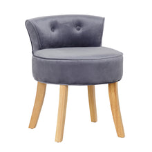 Load image into Gallery viewer, Velvet Soft Seat Low Back Vanity Stool Dressing Table Chair