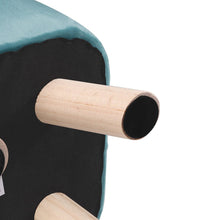Load image into Gallery viewer, Tufted Velvet Square Footstool with Wooden Legs Living and Home