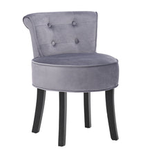 Load image into Gallery viewer, Velvet Vanity Stool with Thick Cushion