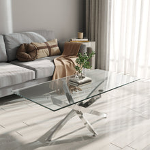 Load image into Gallery viewer, Modern and Futuristic Clear Glass Top Coffee End Table