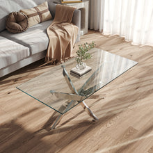 Load image into Gallery viewer, Modern and Futuristic Clear Glass Top Coffee End Table