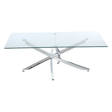 Load image into Gallery viewer, Modern and Futuristic Clear Glass Top Coffee End Table