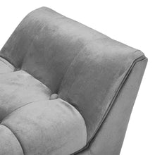 Load image into Gallery viewer, Tufted Velvet Buttoned Bench with Raised Arms