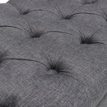 Load image into Gallery viewer, Nailhead Trim Button-Tufted Upholstered Bench Footstool