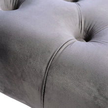 Load image into Gallery viewer, Vintage Button-tufted Rectangular Velvet Footstool