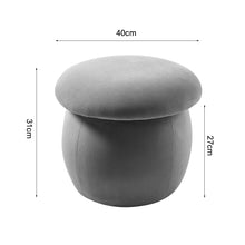 Load image into Gallery viewer, Cute Mushroom-Shaped Velvet Pouf Ottoman