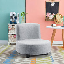 Load image into Gallery viewer, Linen Upholstered Rectangular Footstool with Wooden Legs Living and Home