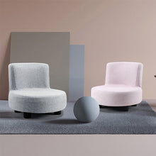 Load image into Gallery viewer, Linen Upholstered Rectangular Footstool with Wooden Legs Living and Home