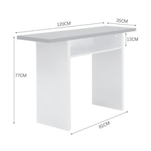 Load image into Gallery viewer, Narrow Rectangular Console Table with Storage Shelf