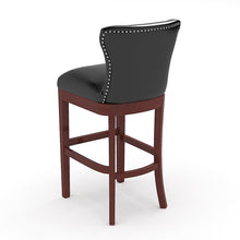 Load image into Gallery viewer, 3.9ft Height Set of 2 Faux Leather Dining Chairs Bar Stools High Kitchen Chairs Bar Stools Living and Home