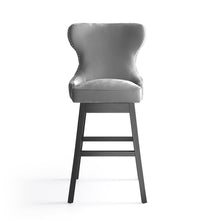 Load image into Gallery viewer, Modern Counter Height Velvet Swivel Bar Stool Set of 2 Kitchen & Dining Room Chairs Living and Home