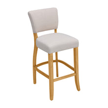 Load image into Gallery viewer, Set of 2 Linen Bar Stool Bar Height for Kitchen Island Cafe