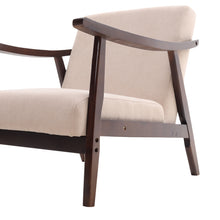 Load image into Gallery viewer, Wooden Single Armchair Sofa Accent Chair Fabric