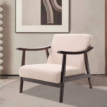 Load image into Gallery viewer, Wooden Single Armchair Sofa Accent Chair Fabric