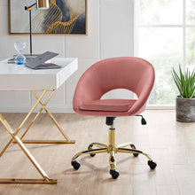 Load image into Gallery viewer, Velvet Swivel Office Chair Height Adjustable Home Office Chairs Living and Home