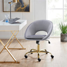 Load image into Gallery viewer, Velvet Swivel Office Chair Height Adjustable Home Office Chairs Living and Home