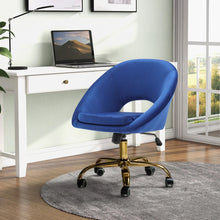 Load image into Gallery viewer, Velvet Swivel Office Chair Height Adjustable Home Office Chairs Living and Home