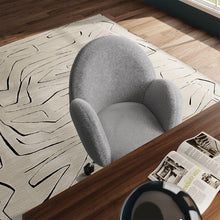 Load image into Gallery viewer, Grey Plush Adjustable Office Chair with Armrests and Rolling Wheels Living and Home
