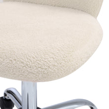 Load image into Gallery viewer, Super Comfy Plush Office Chair with Wheels No Arms