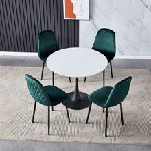 Load image into Gallery viewer, 90cm Dia Modern Round Dining Tables Tulip Table with Metal Base Dining Tables Living and Home
