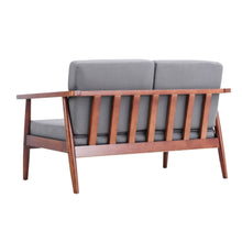 Load image into Gallery viewer, 132cm Wide Grey 2 Seater Upholstery Sofa 2 Seater Sofas Living and Home