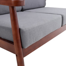 Load image into Gallery viewer, 132cm Wide Grey 2 Seater Upholstery Sofa 2 Seater Sofas Living and Home