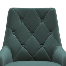 Load image into Gallery viewer, 88cm Height Set of 2 Green Dining Chair Accent Chair Velvet Upholstery Dining Chairs Living and Home