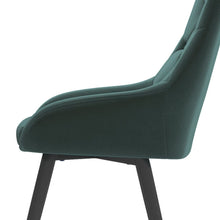 Load image into Gallery viewer, 88cm Height Set of 2 Green Dining Chair Accent Chair Velvet Upholstery Dining Chairs Living and Home