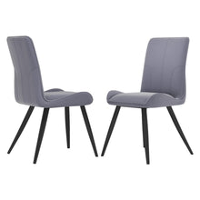Load image into Gallery viewer, Modern Set of 2 Velvet Upholstered Dining Chairs Living and Home