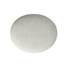 Load image into Gallery viewer, Linen Oval Stool Ottoman Footstool with Wooden Legs Footstools Living and Home