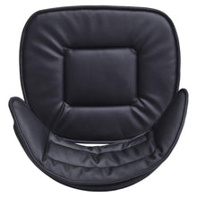 Load image into Gallery viewer, Stylish Black Adjustable Bar Stool with Cloud-Shaped PU Upholstery Living and Home