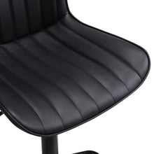 Load image into Gallery viewer, Set of 2 Bar Stools with Black Leather Swivel Adjustable Height Bar Stools Living and Home