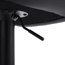 Load image into Gallery viewer, Set of 2 Bar Stools with Black Leather Swivel Adjustable Height Bar Stools Living and Home