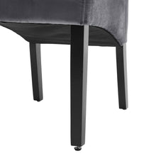 Load image into Gallery viewer, Grey Velvet High Back Dinning Chair Set of 2 Dining Chairs Living and Home