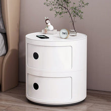 Load image into Gallery viewer, Cylindrical Double-Tiered Plastic Storage Drawer Unit Storage Drawer Living and Home