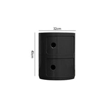 Load image into Gallery viewer, Componibili Round Storage Unit with 2 Drawers Storage Drawers Living and Home