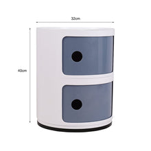 Load image into Gallery viewer, Componibili Round Storage Unit with 2 Drawers Storage Drawers Living and Home