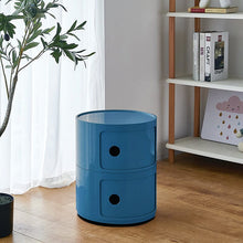 Load image into Gallery viewer, Componibili Round Storage Unit with 2 Drawers Storage Drawers Living and Home Blue