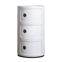 Load image into Gallery viewer, 58cm Height Cylindrical 3-Tier Plastic Storage 3 Drawer Unit Storage Drawers Living and Home