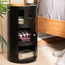 Load image into Gallery viewer, 58cm Height Cylindrical 3-Tier Plastic Storage 3 Drawer Unit Storage Drawers Living and Home