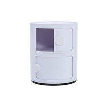 Load image into Gallery viewer, Round 2-Tier Drawer Storage Unit Organizer Storage Drawers Living and Home