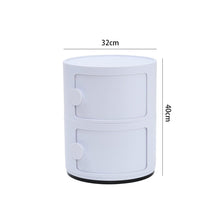Load image into Gallery viewer, Round 2-Tier Drawer Storage Unit Organizer Storage Drawers Living and Home