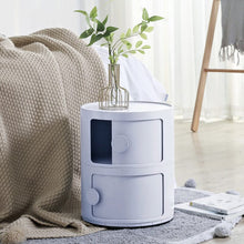 Load image into Gallery viewer, Round 2-Tier Drawer Storage Unit Organizer Storage Drawers Living and Home
