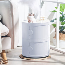 Load image into Gallery viewer, Round 2-Tier Drawer Storage Unit Organizer Storage Drawer Living and Home